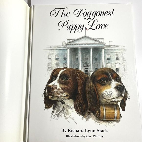 1992 The Doggonest Puppy Love Hardcover Richard Lynn Stack SIGNED - Picture 1 of 10